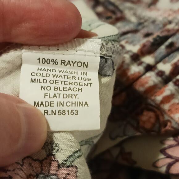 Raga Hiroka Boho Floral Tie Front Blouse - Picture 11 of 11